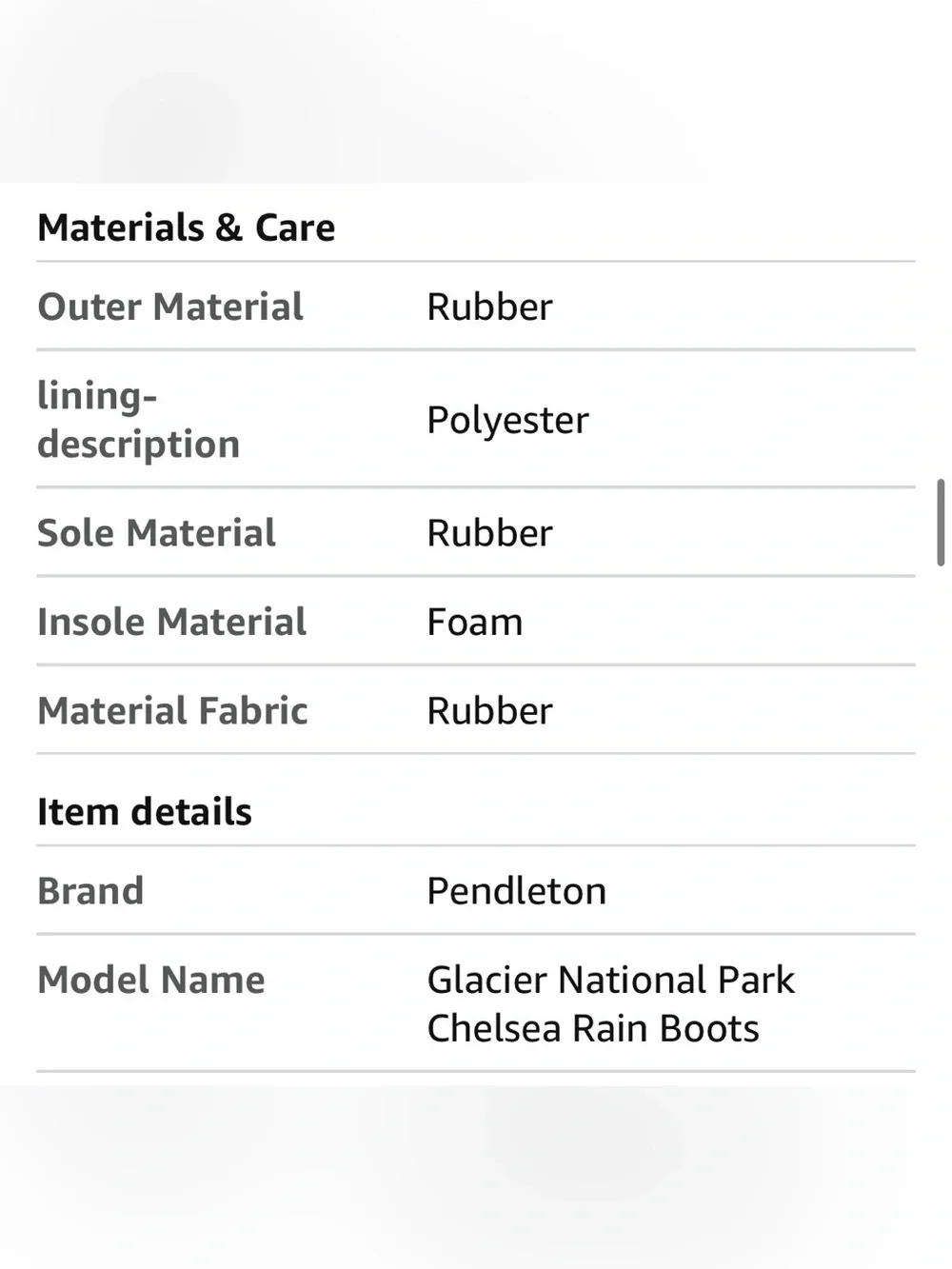 Pendleton Womens Glacier National Park Chelsea Rain Boots